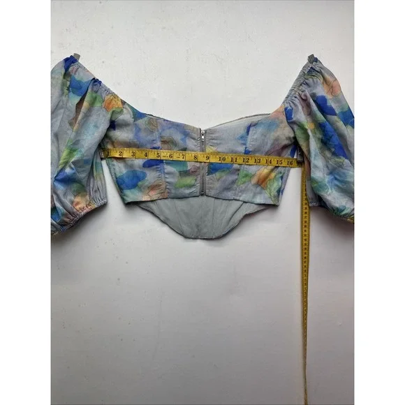 Fashion, Nova Butterfly_chic_clothing wWatercolor Corset Top Size Medium - Picture 9 of 13